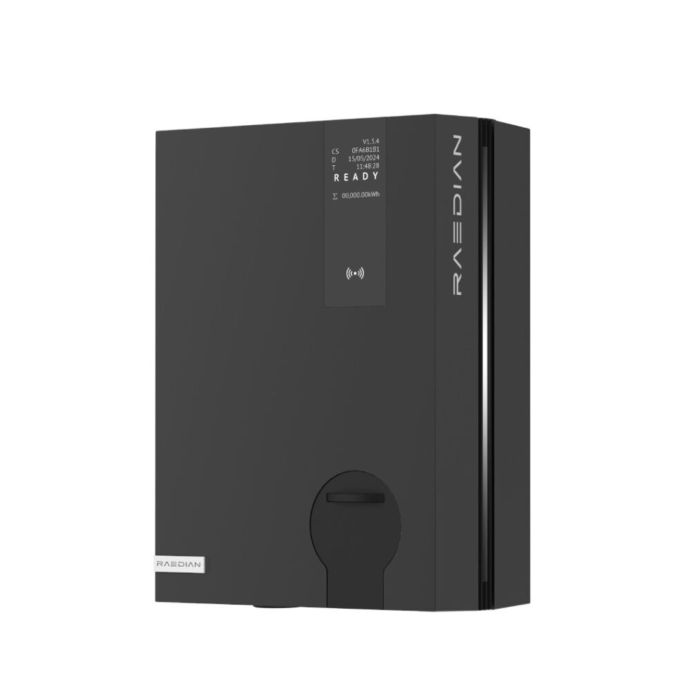 Raedian-Neo-Wallbox Typ-2 Buchse Grey inkl. MID Zähler + RFID