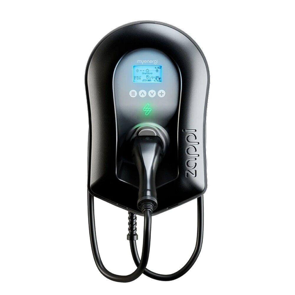 myenergi zappi 2H22TB-T v2.1 Wallbox 11kW/22kW <br><small>inkl. 6,5m Ladekabel - Schwarz</small> – Bild 2