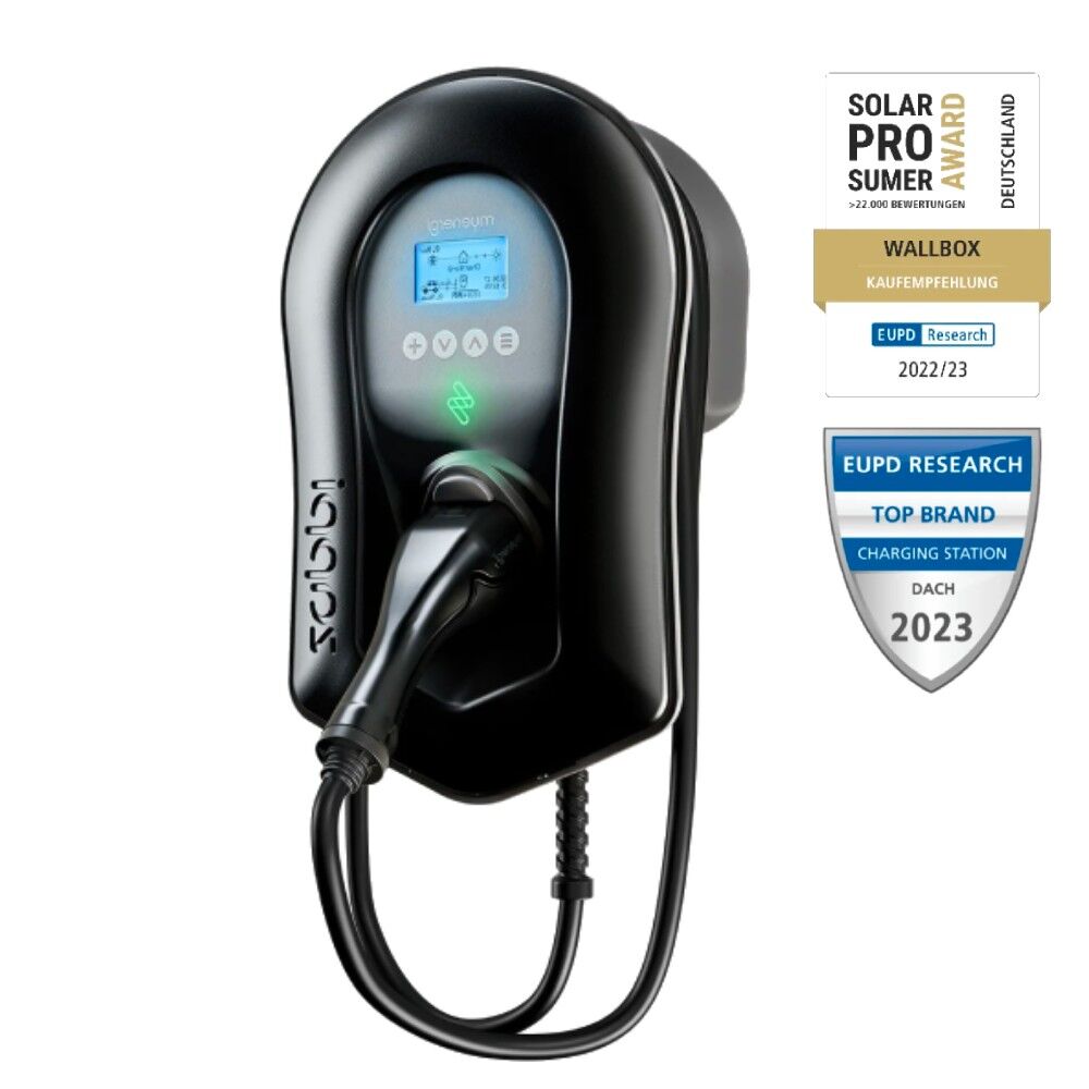 myenergi zappi 2H22TB-T v2.1 Wallbox 11kW/22kW <br><small>inkl. 6,5m Ladekabel - Schwarz</small> – Bild 3