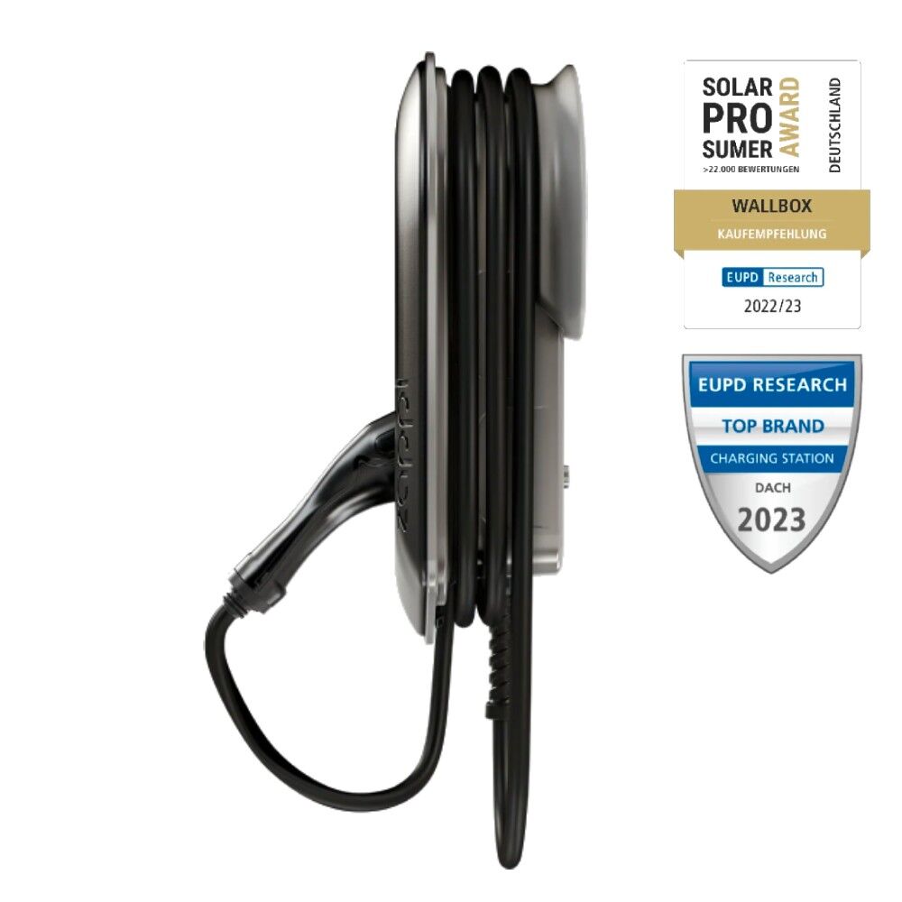 myenergi zappi 2H22TB-T v2.1 Wallbox 11kW/22kW <br><small>inkl. 6,5m Ladekabel - Schwarz</small> – Bild 4