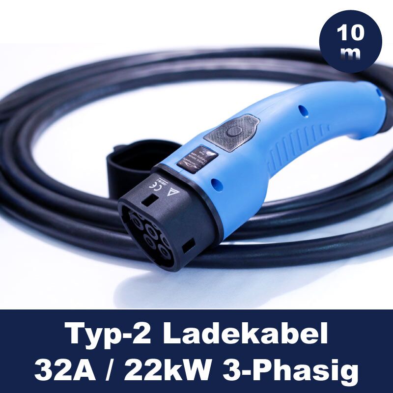 Ladekabel-Tesla-Charge-Port-Opnener-32A-22kW - 10m Kabellänge