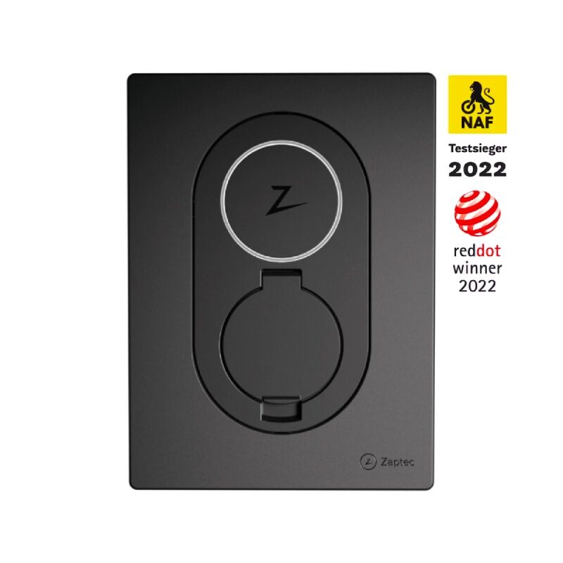 Zaptec-go-22kw Wallbox - Asphalt-Black - Testsieger
