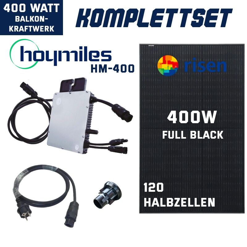Balkonkraftwerk-400W-400W-Hoymiles-Risen-Solar-FB