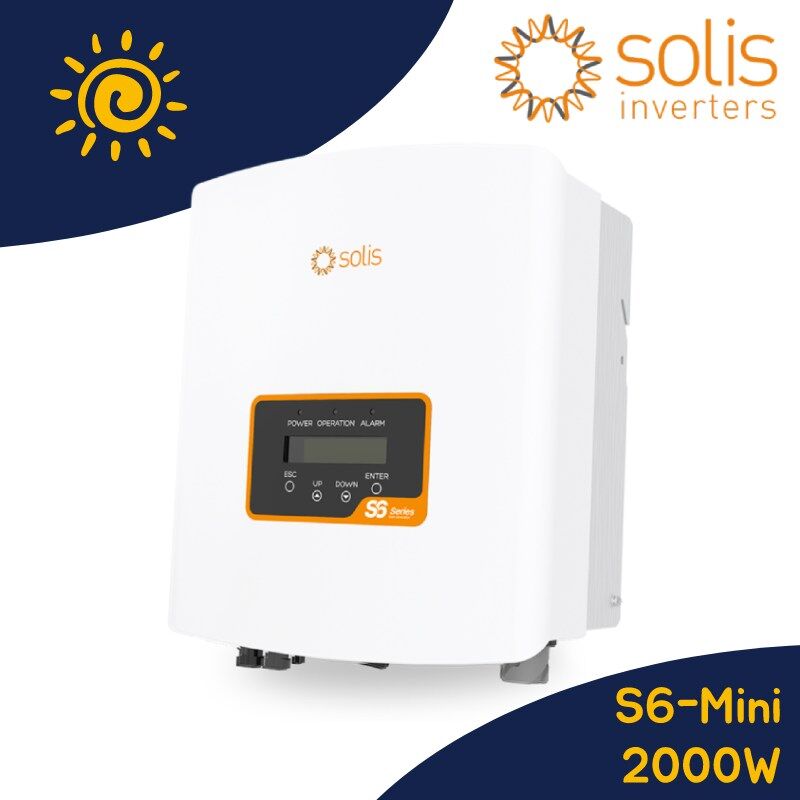 Solis S6 Mini Wechselrichter 2.0kW <br><small>1-Phasig 2000W 1MPPT mit DC Freischalter</small>
