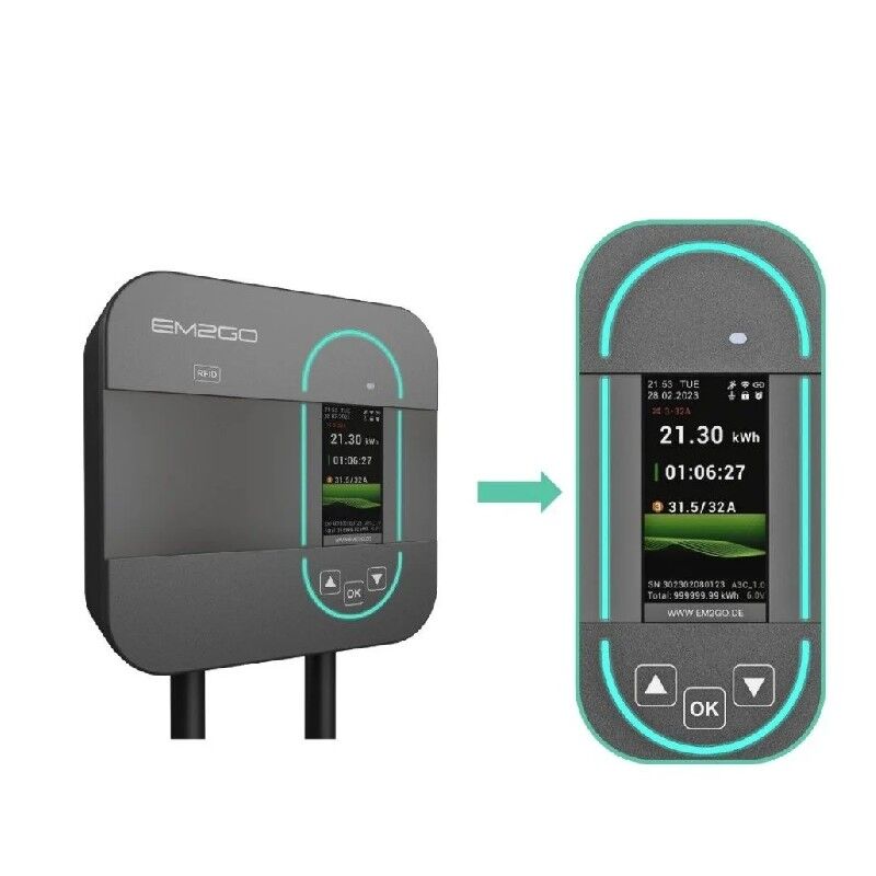EM2GO-Home Wallbox 11kw Display