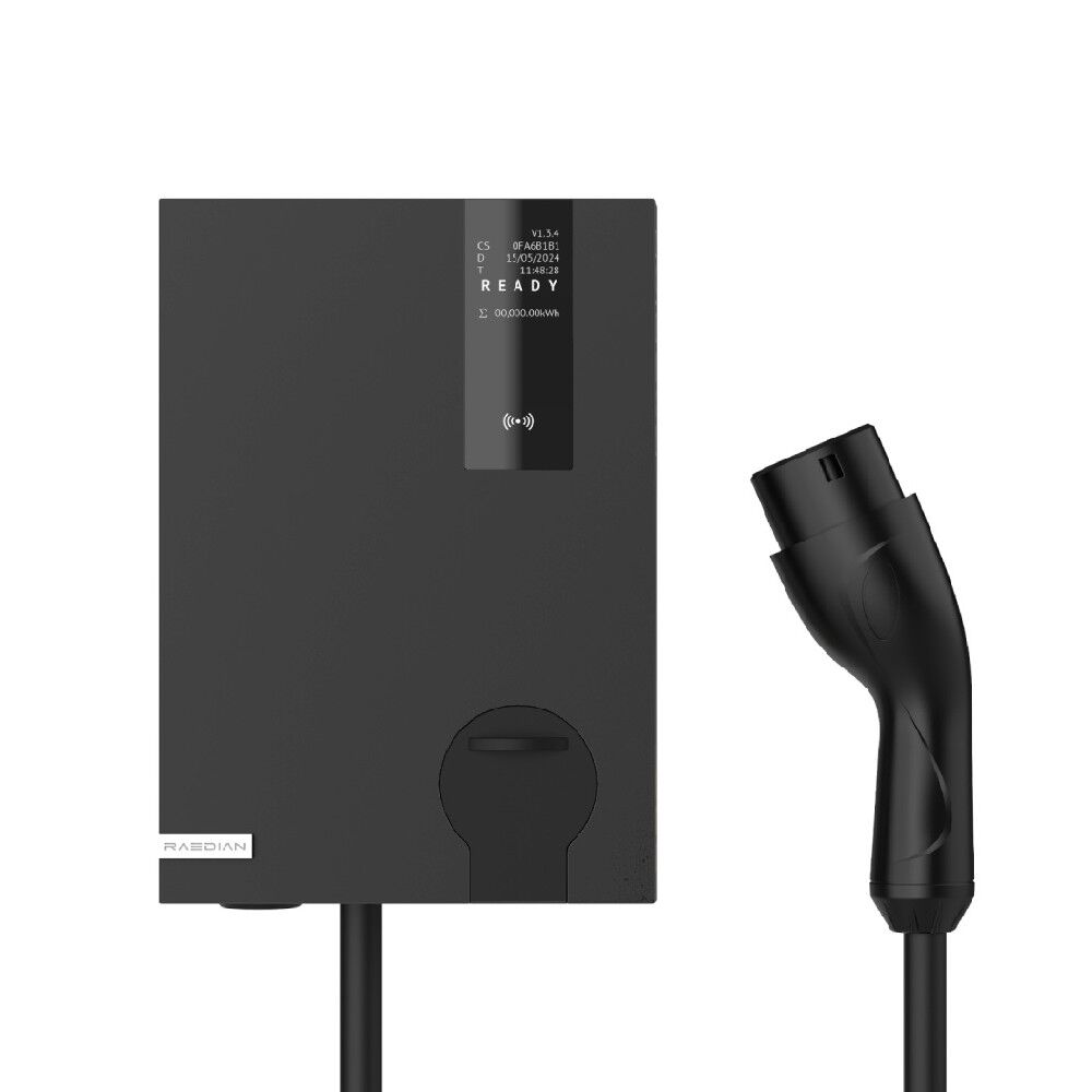 Raedian Neo Wallbox Typ-2 Ladekabel Grey inkl. MID Zähler + RFID