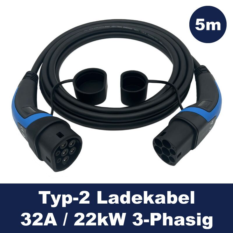ReChargeU-Pro-Typ2-Ladekabel-22kW-5m