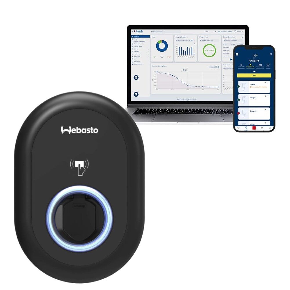 Webasto Unite Wallbox inkl. App Ansicht