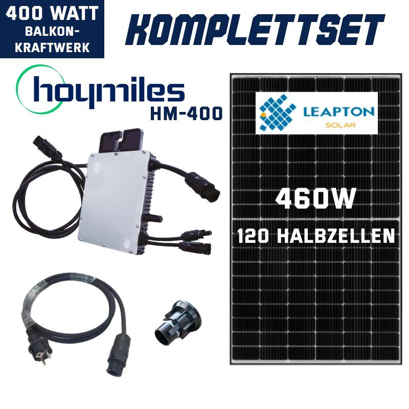 Balkonkraftwerk-400W-460W-Hoymiles-Leapton-Solar