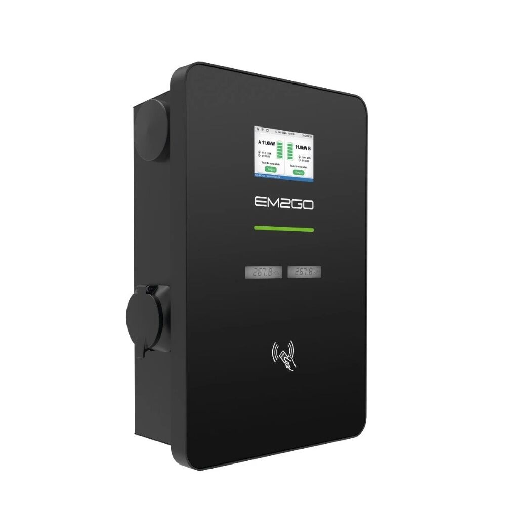 EM2GO DUO Power Wallbox 2x 22KW <br><small>inkl. Typ-2 Buchse | RFID | WLAN + LAN + 4G | MID</small> – Bild 3
